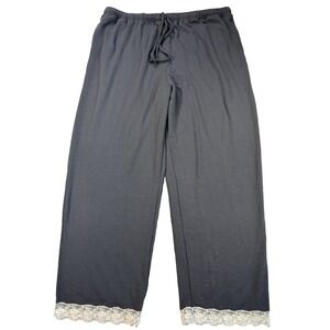 Izzy + Toby Women's XXL Gray/blue Cozy Soft Lounge‎ Pants Sleepwear Cabincore